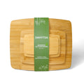 Bamboo Cutting Board Set of 4 — Extra-Large Prep Boards