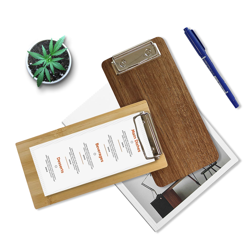 custom bamboo wooden clipboard in bulk
