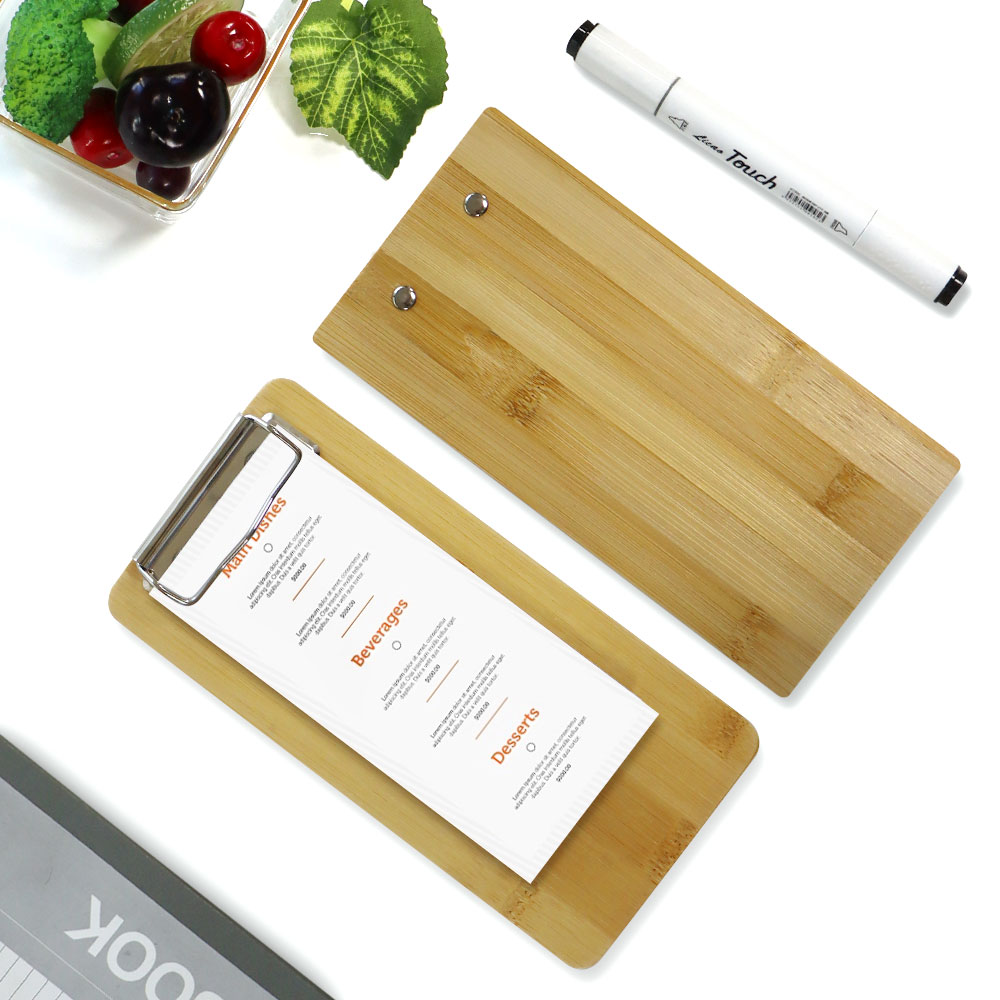 custom bamboo wooden clipboard in bulk