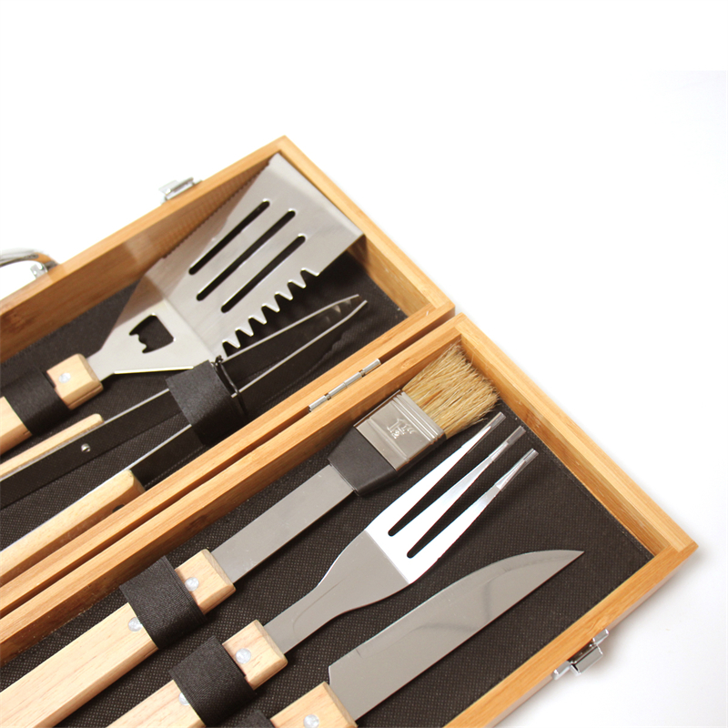 custom bbq grill tool set with case