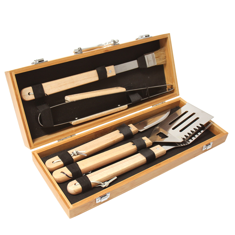 custom bbq grill tool set with case