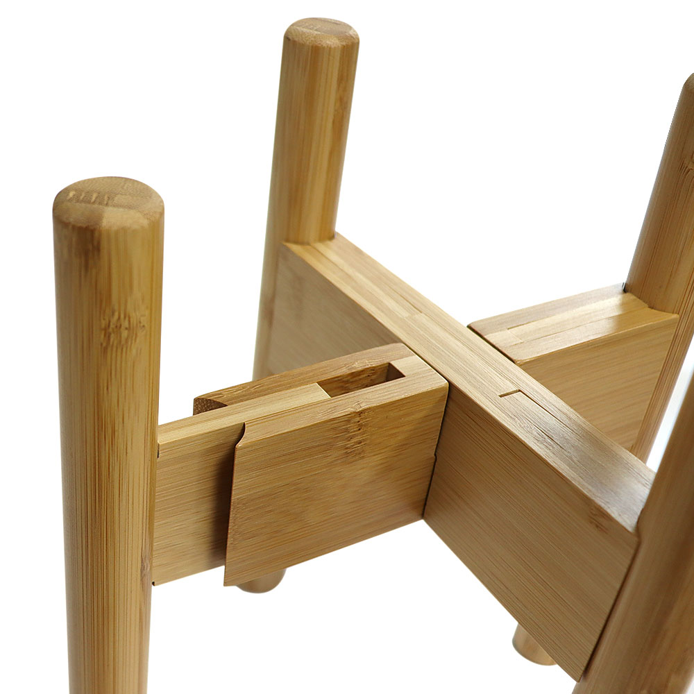 custom bamboo wooden plant stand