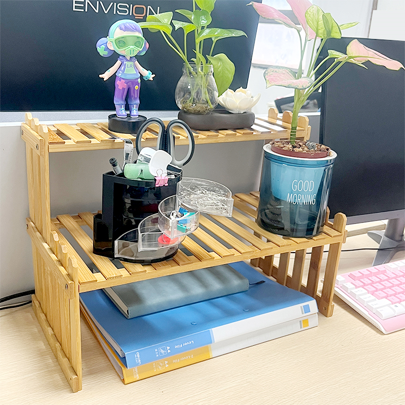 custom tiered bamboo wooden plant stand rack