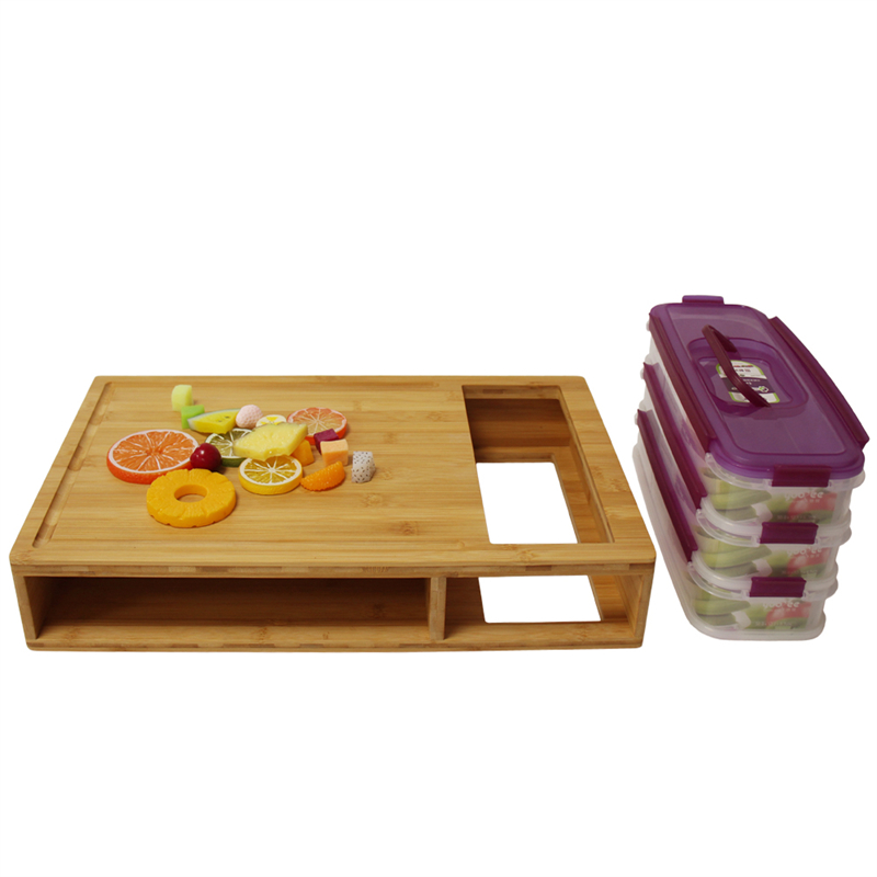 wholesale cutting board with storage containers