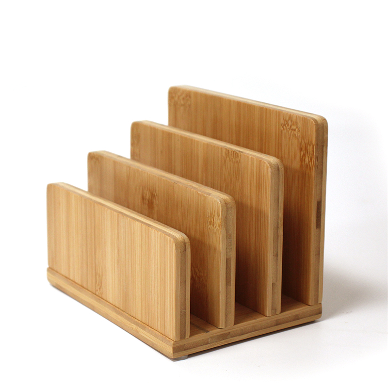 wholesale bamboo desktop file organizer