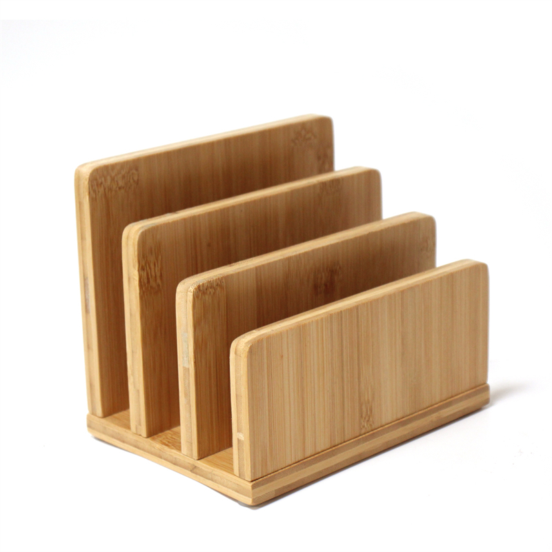 wholesale bamboo desktop file organizer