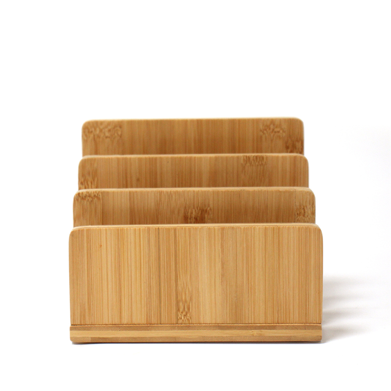 wholesale bamboo desktop file organizer