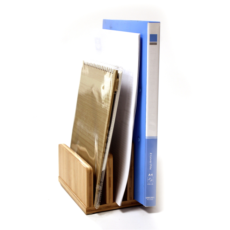 wholesale bamboo desktop file organizer