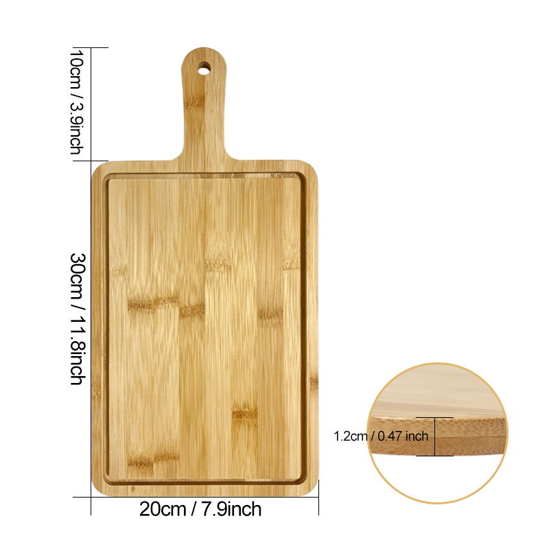 Custom bread cutting board with handle