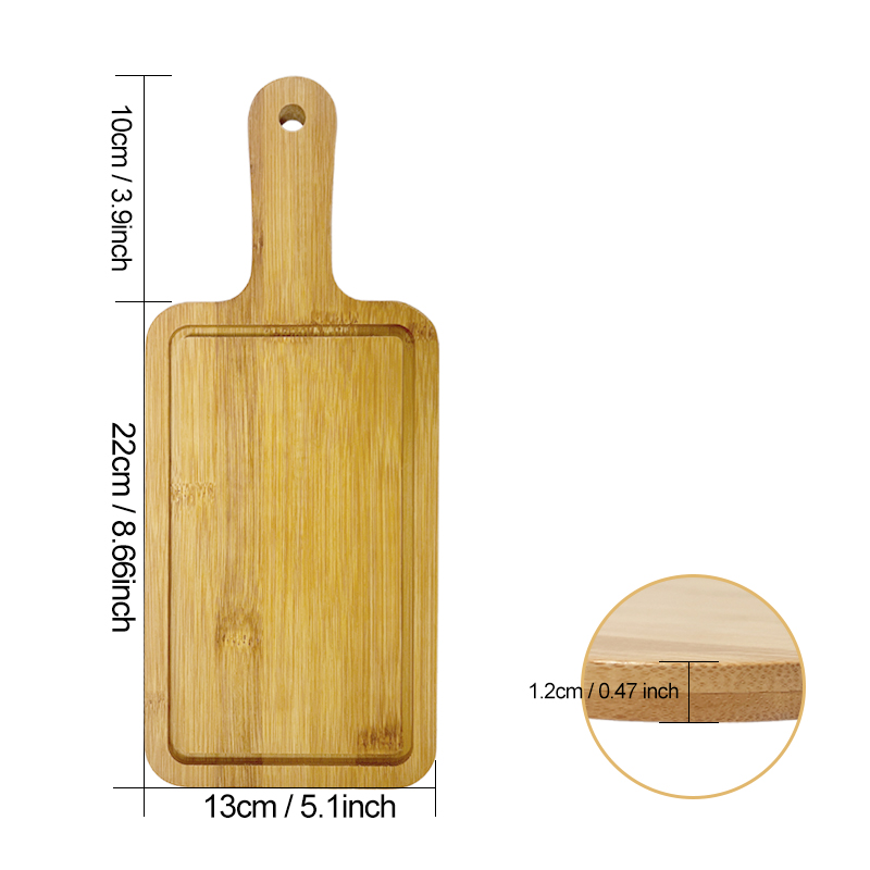 Custom bread cutting board with handle
