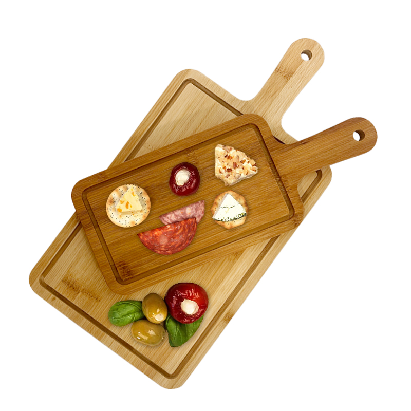 Custom bread cutting board with handle