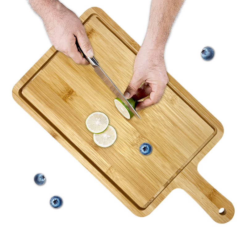 Custom bread cutting board with handle