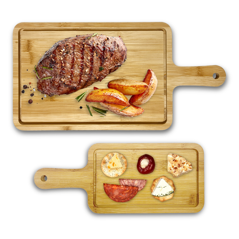 Custom bread cutting board with handle