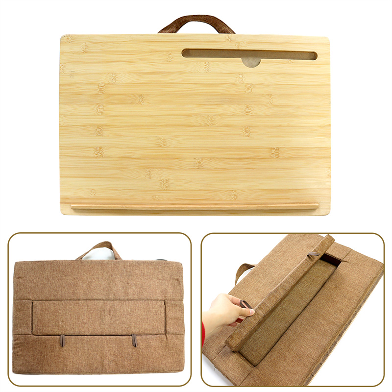 custom bamboo lap desk with cushion