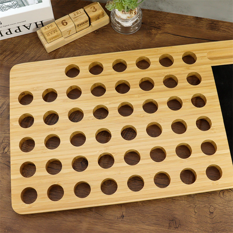 Bamboo Lap Board with Mouse Pad and Phone Holder