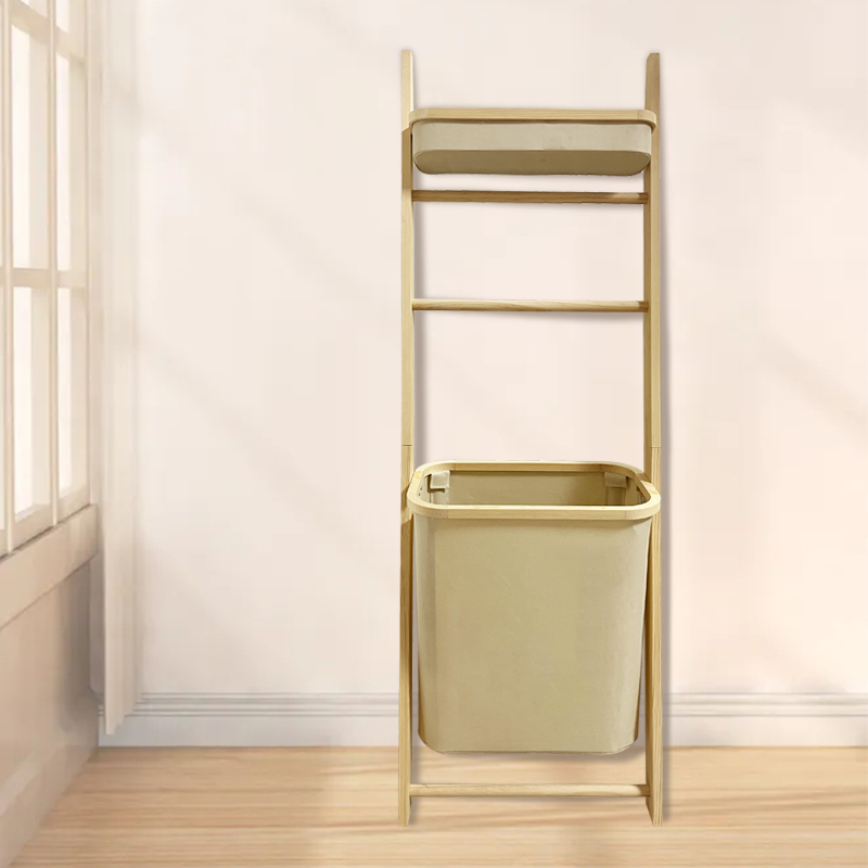 custom bamboo wall ladder towel rack