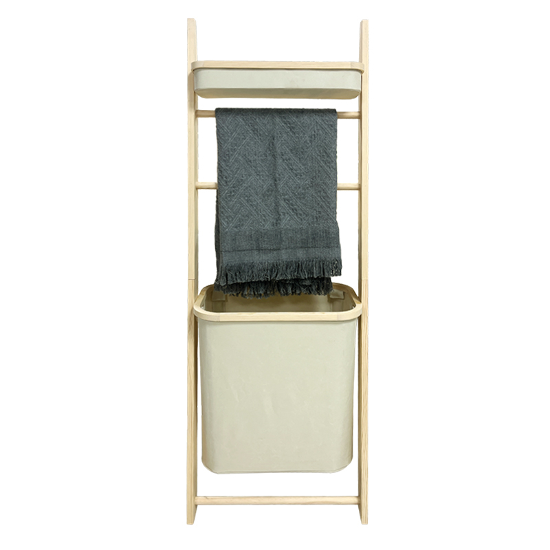 custom bamboo wall ladder towel rack