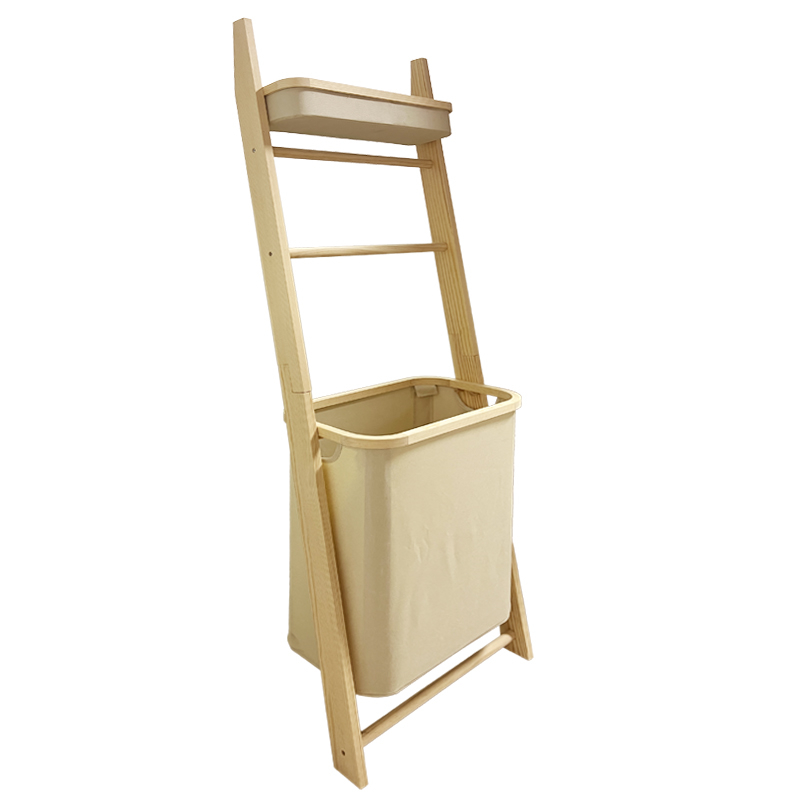custom bamboo wall ladder towel rack