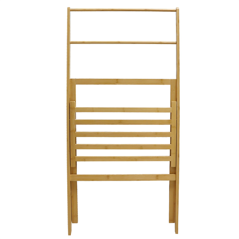 Custom bamboo towel rack free standing