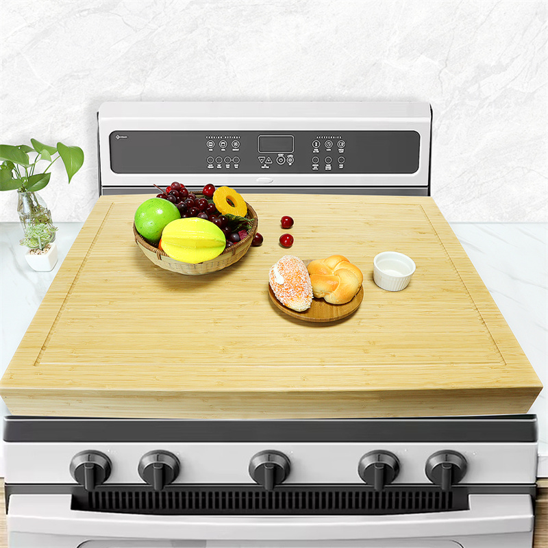Custom stove top cover cutting board