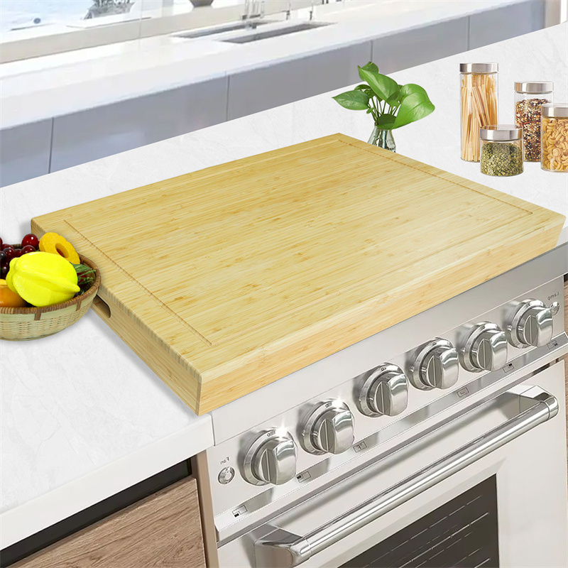 Custom stove top cover cutting board