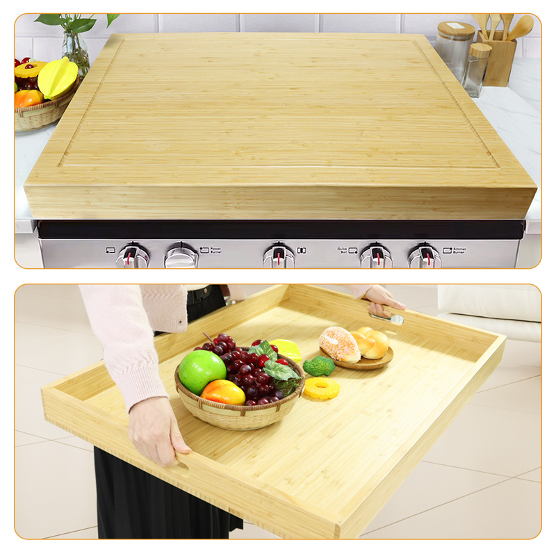 Custom stove top cover cutting board