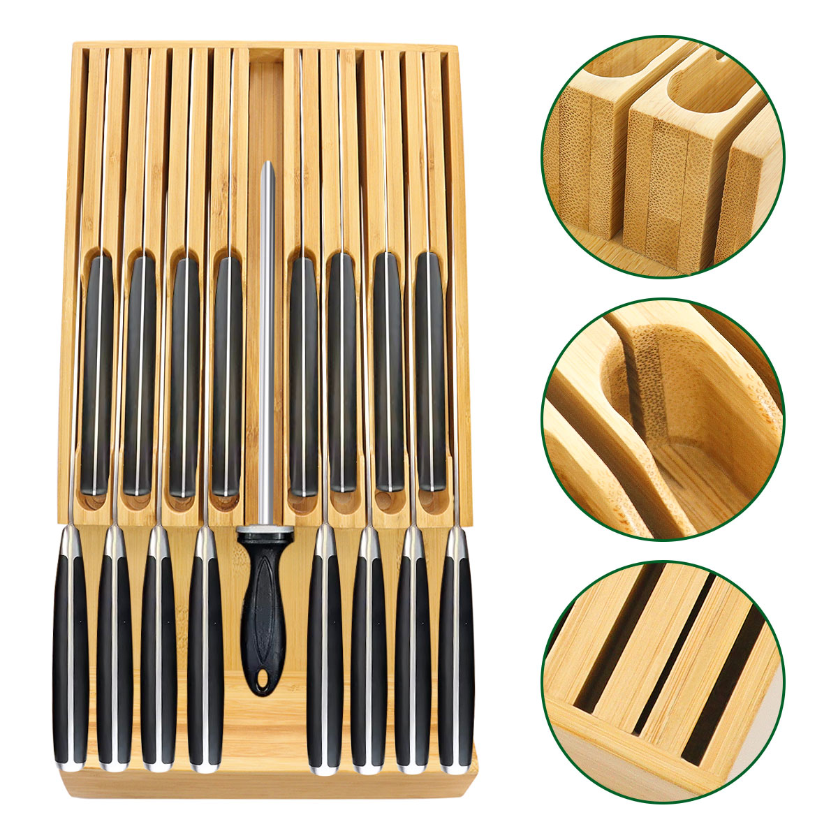 Wholesale knife drawer organizer
