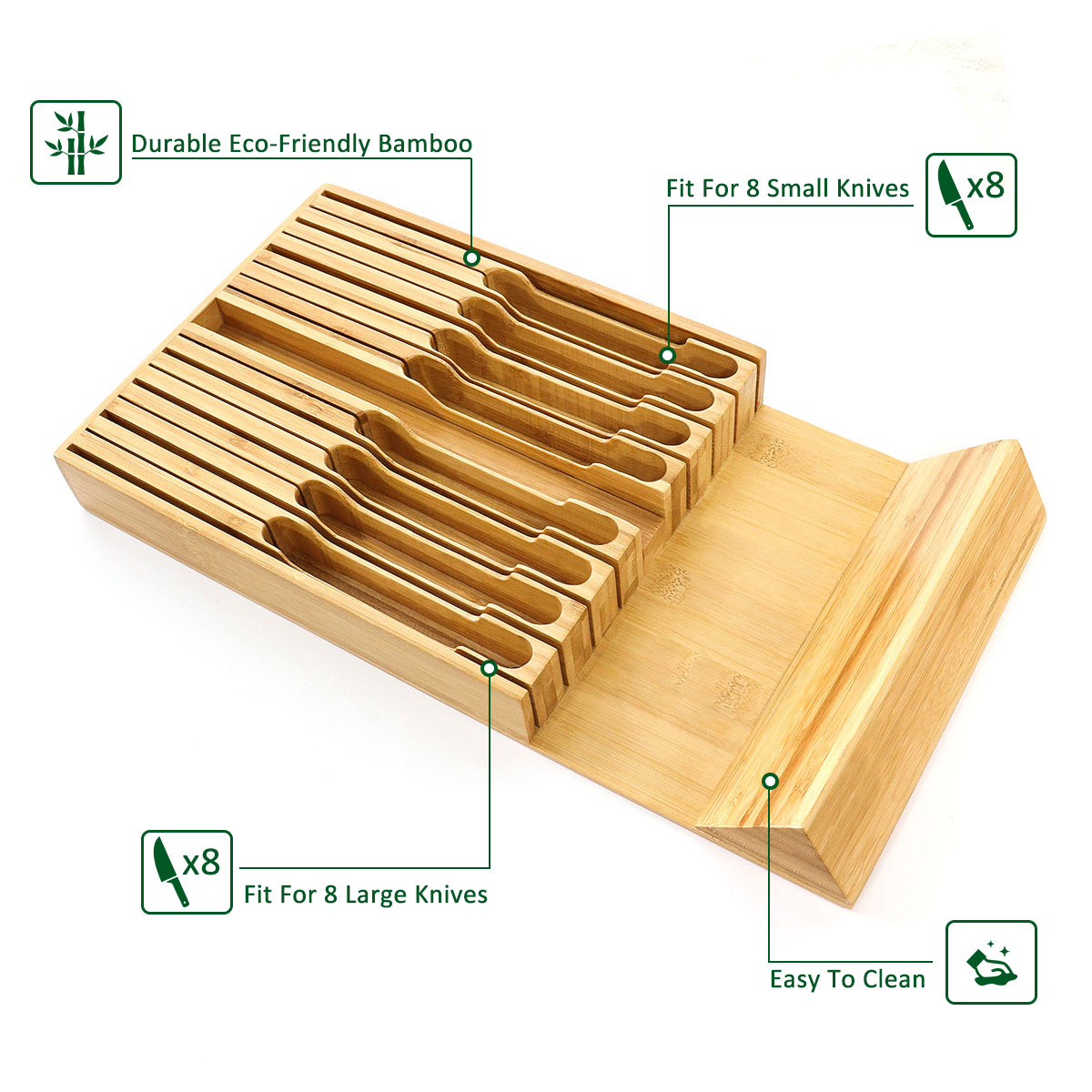 Wholesale knife drawer organizer