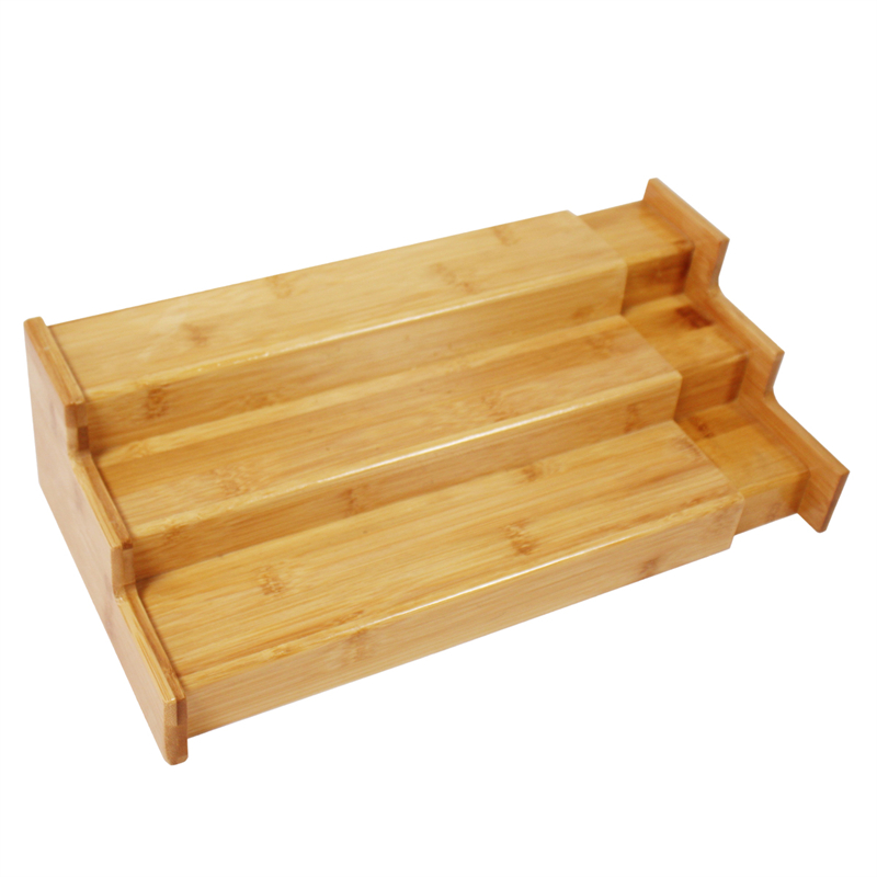 custom 3 tier bamboo spice rack