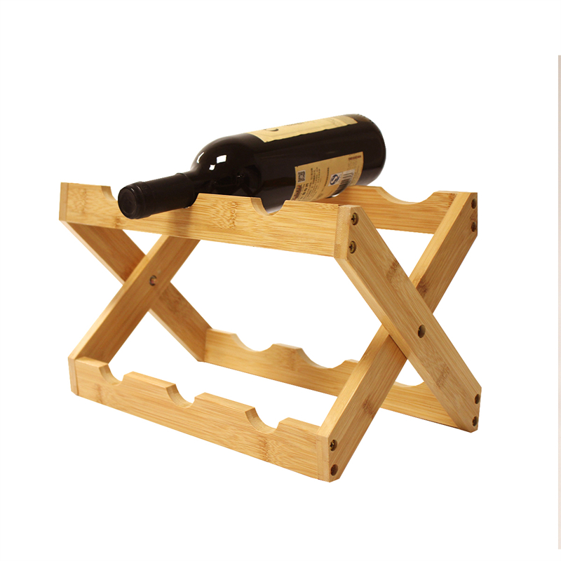 custom bamboo wood wine rack