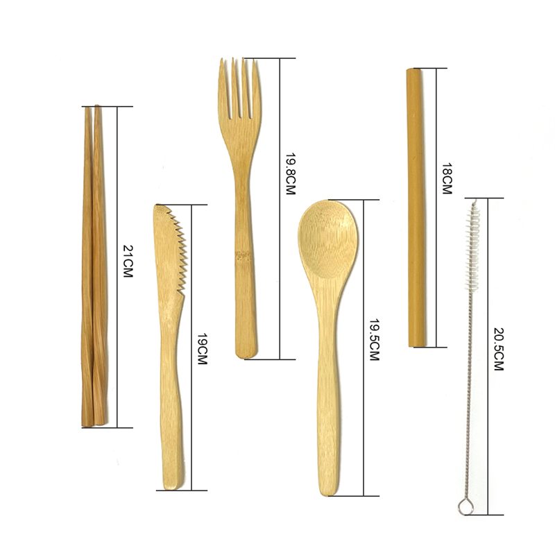 Wholesale bamboo cutlery set