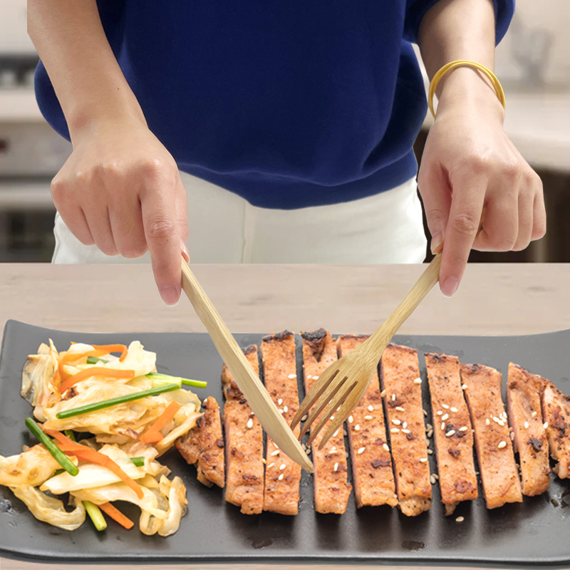 Wholesale bamboo cutlery set