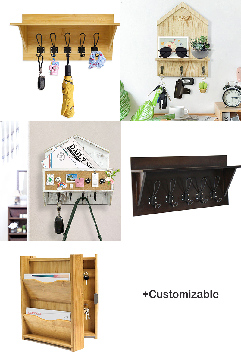 custom bamboo wooden wall organizer custom bamboo wooden wall organizer