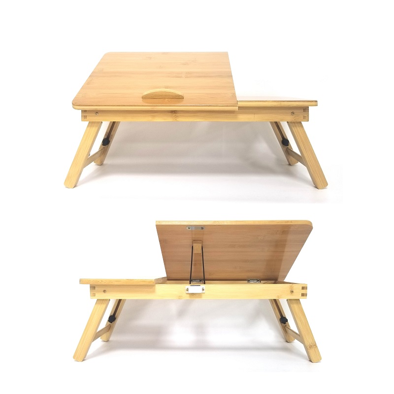 custom bamboo adjustable laptop desk