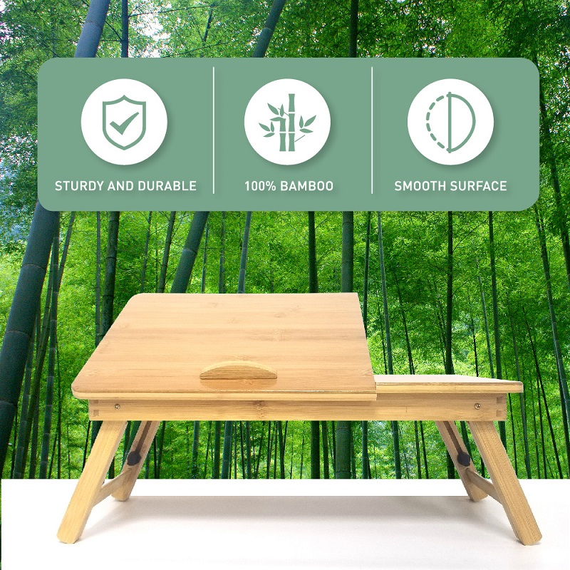 custom bamboo adjustable laptop desk