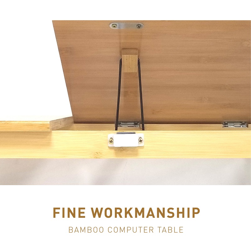 custom bamboo adjustable laptop desk