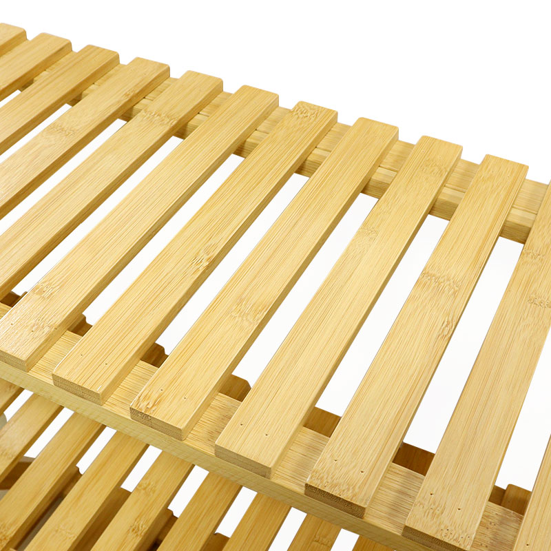 3-tiers foldable bamboo shoes rack