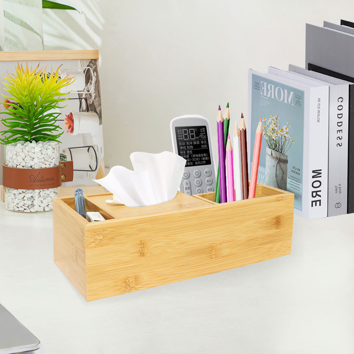 Office Supplies Container Pen Pot Holder Table Stationery Organizer