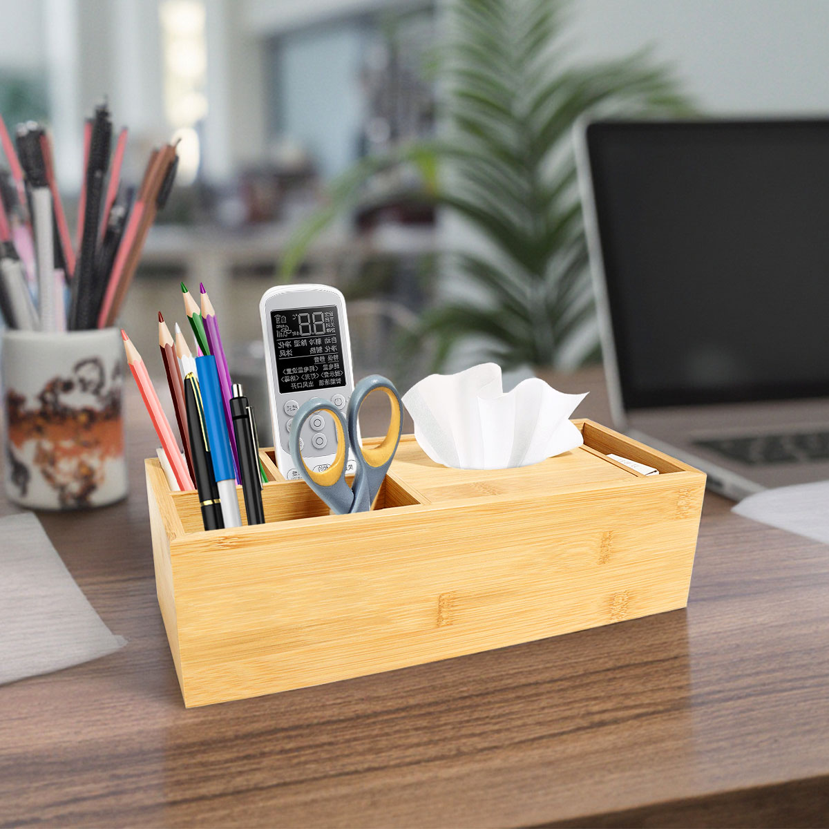 Office Supplies Container Pen Pot Holder Table Stationery Organizer