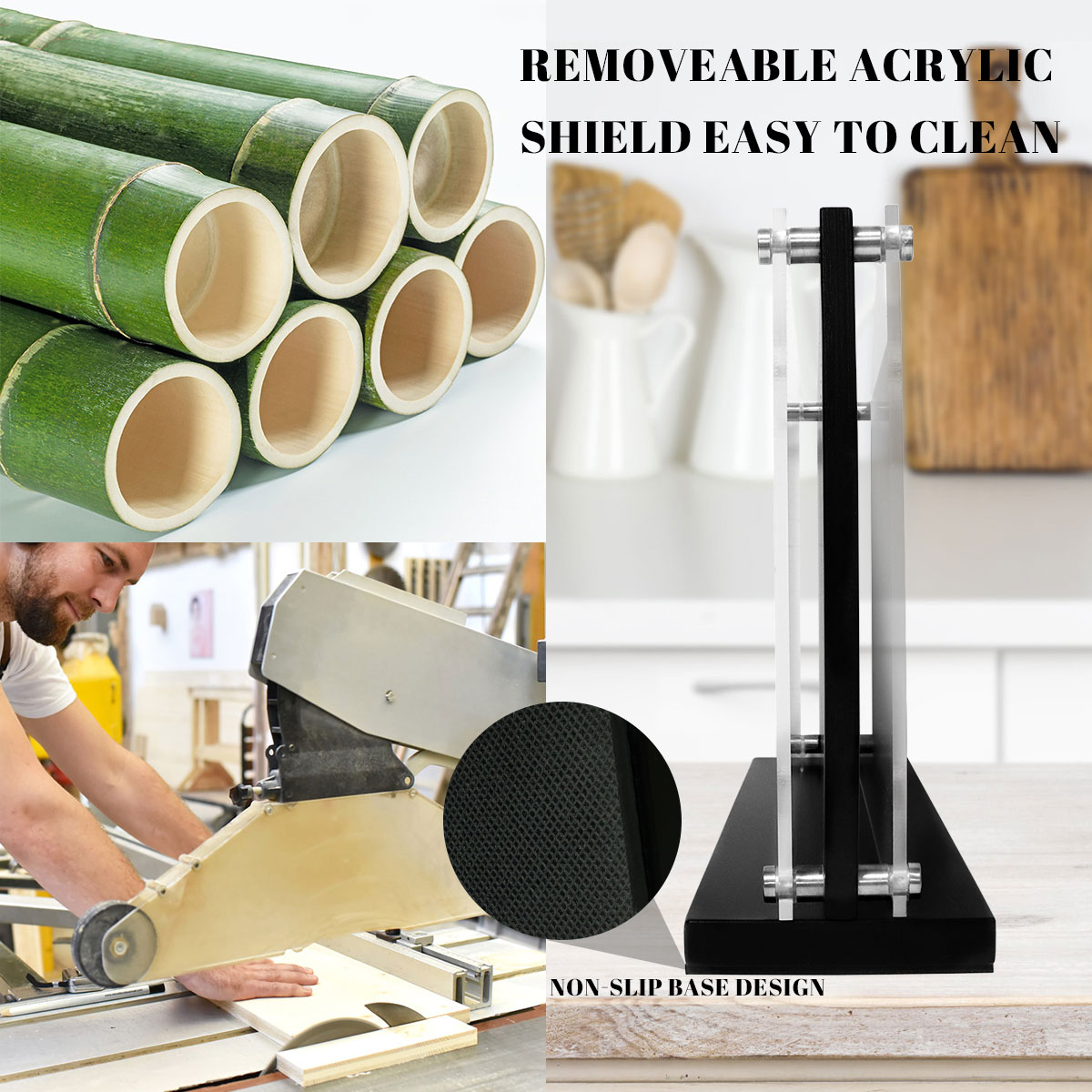 Magnetic Knife Block Storage Holder Display Stand for Kitchen