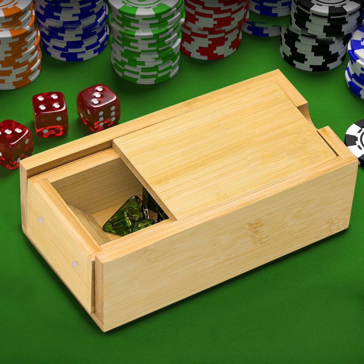 Bamboo Dice Tray Novelty Gift for Adults