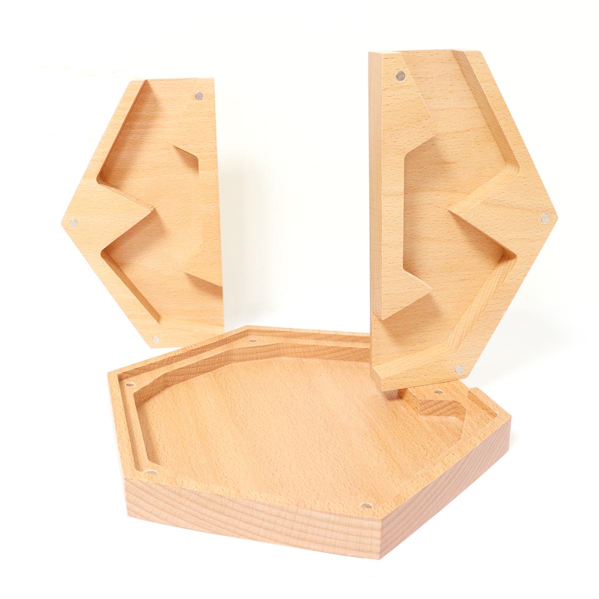Custom Bamboo Boardgame Dice Rolling Towers Tray