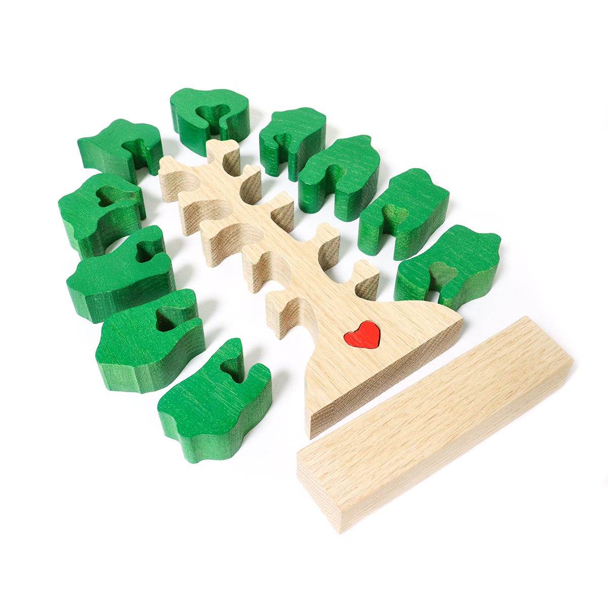 wooden toys puzzle tree for kids