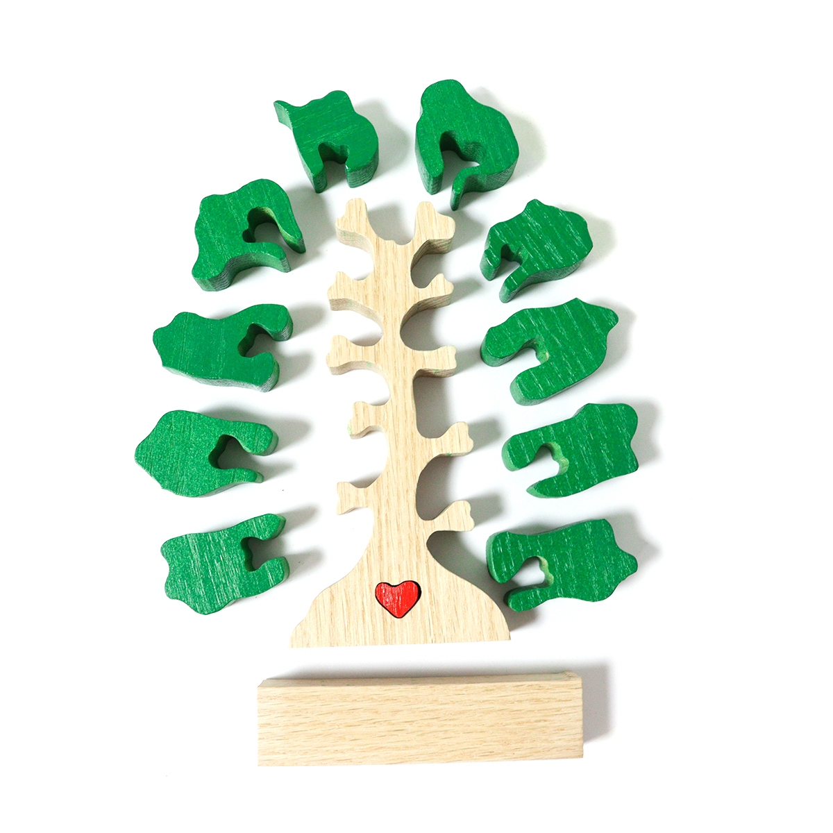 wooden toys puzzle tree for kids