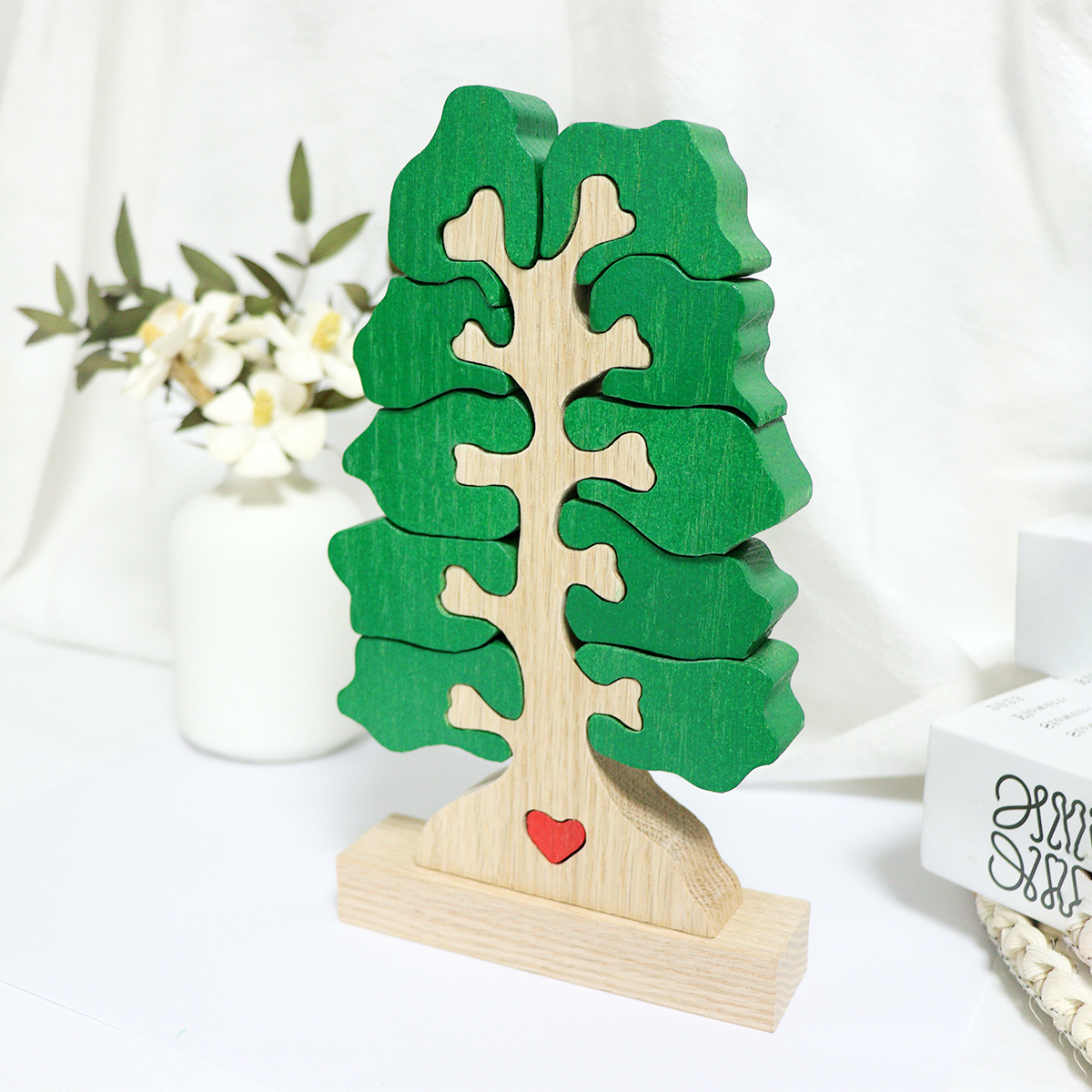 wooden toys puzzle tree for kids