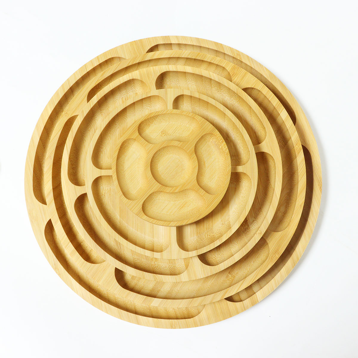 5-Compartment Fancy Food Snack Dried Fruit Serving Sorting Tray